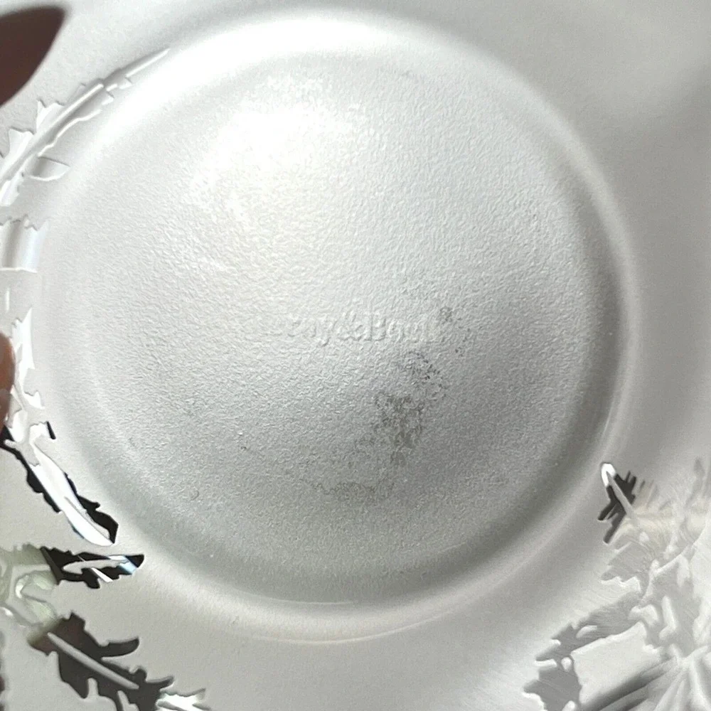 Villeroy & Boch Votive Candle Holder Frosted Snowflakes Wintertime Ice Crystals
